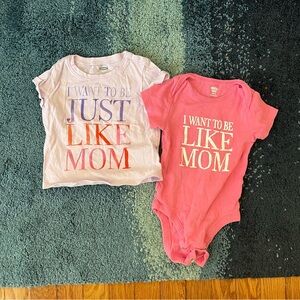 Old Navy Baby Girl Bodysuit and Tee